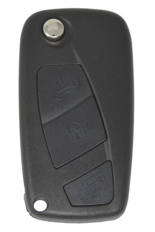 Fiat nøkkelskall 3 knapper svart