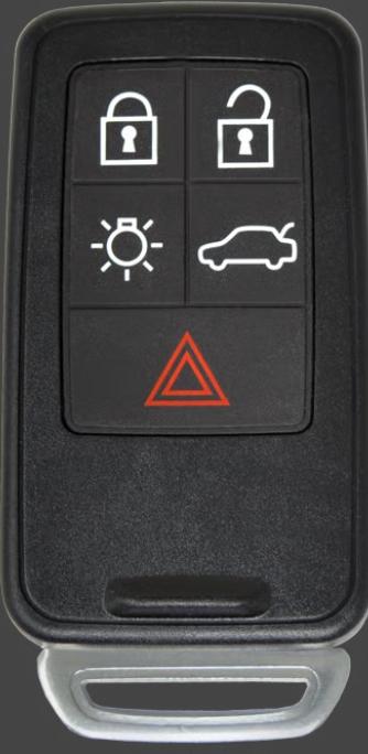 Volvo flat nøkkel med 5 knapper