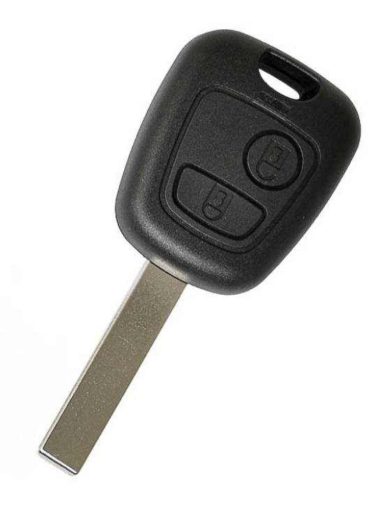 Peugeot / Citroën fjernkontroll med 2 knapper