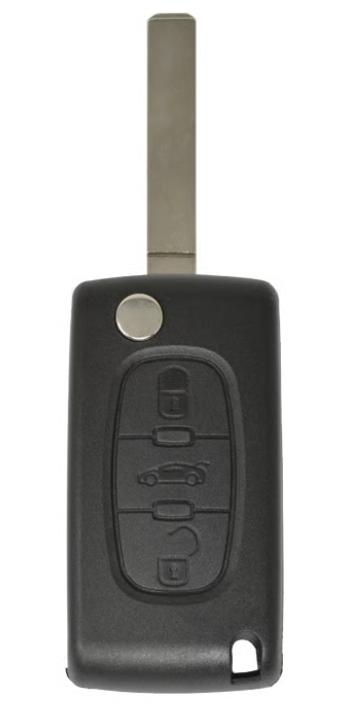 Peugeot bagasjeromsknapp med batteriholder