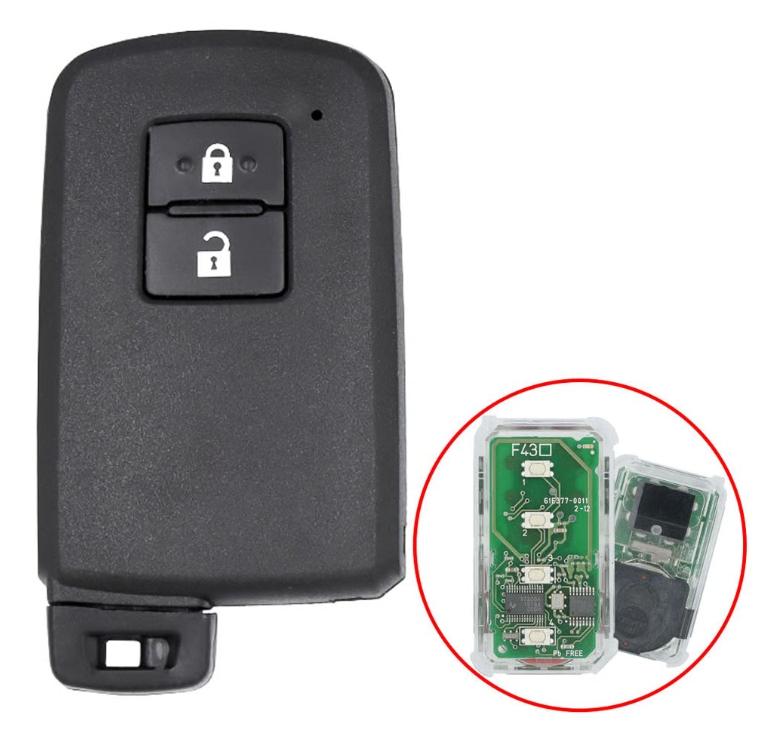 Toyota Rav 4  Smart / keyless med nødnøkkel 2 / 3 knapper