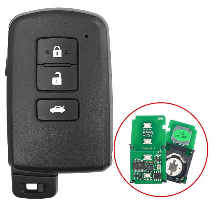 Toyota smart/keyless 3 knapper 2013 - 2018
